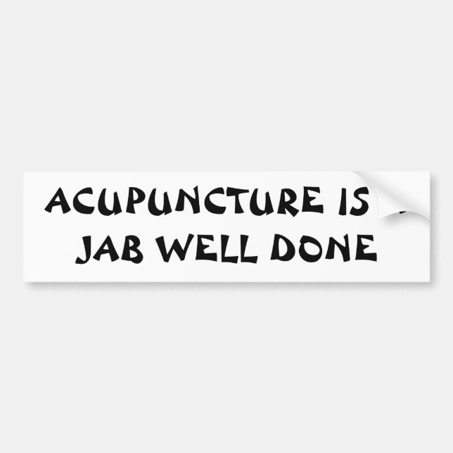 Autocollant De Voiture ACUPUNTURE UN JAB BIEN FAIT Fortune Style Cookie (Devant)