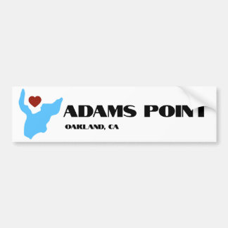 Autocollant De Voiture Adams Point / Lake Merritt Bumper Sticker