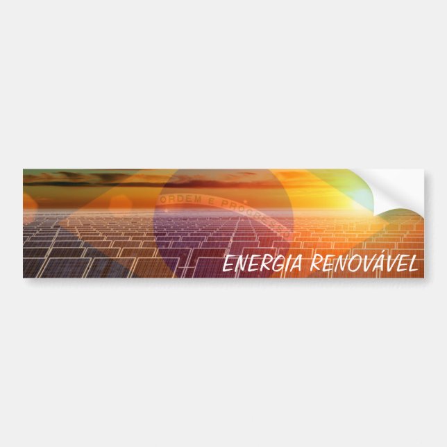 Autocollant De Voiture Adesivo para carro ENERGIA RENOVÁVEL (Devant)