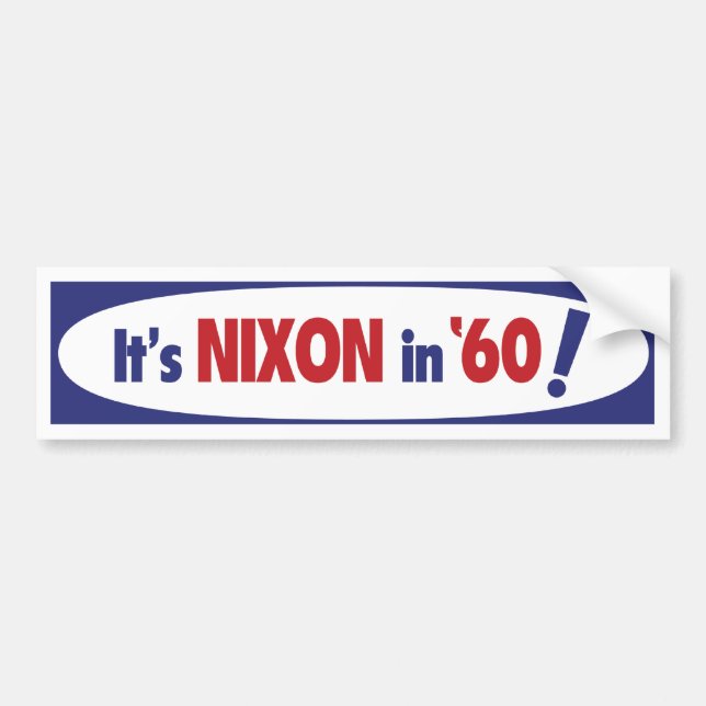 Autocollant De Voiture Adhésif pour pare-chocs 1960 de Nixon (Devant)