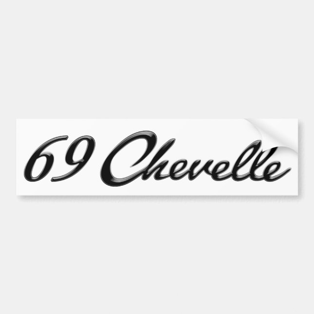 Autocollant De Voiture Adhésif pour pare-chocs 1969 de Chevelle (Devant)