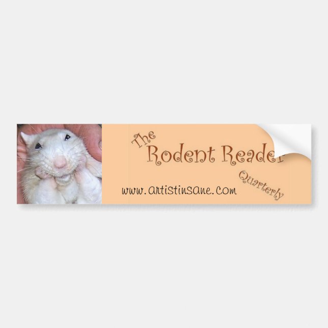 Autocollant De Voiture Adhésif pour pare-chocs 1 de lecteur de rongeur (Devant)