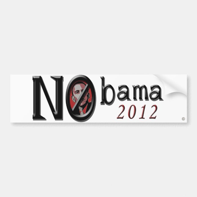 Autocollant De Voiture Adhésif pour pare-chocs 2012 de Nobama (Devant)