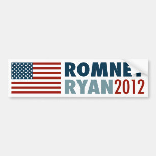 Autocollant De Voiture Adhésif pour pare-chocs 2012 de Romney-Ryan de