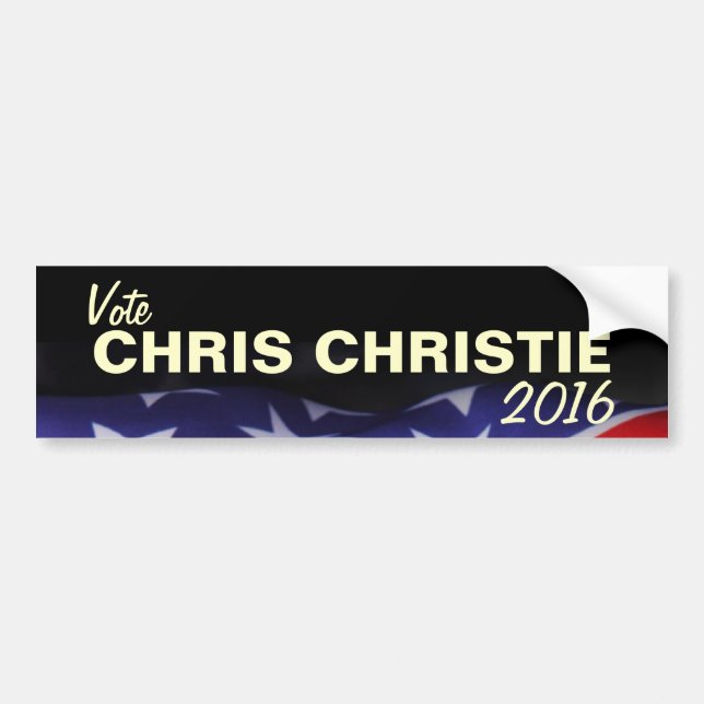 Autocollant De Voiture Adhésif pour pare-chocs 2016 de CHRISTIE de CHRIS (Devant)