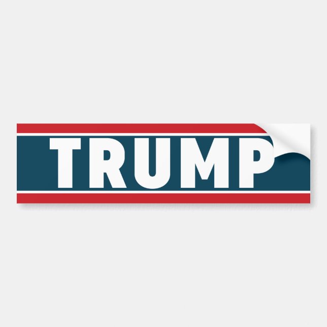 Autocollant De Voiture Adhésif pour pare-chocs 2016 de Donald Trump (Devant)