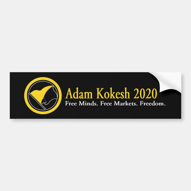 Autocollant De Voiture Adhésif pour pare-chocs 2020 d'Adam Kokesh (Devant)