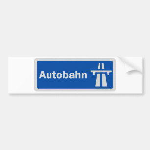 Autocollant De Voiture Adhésif pour pare-chocs allemand de signe de route