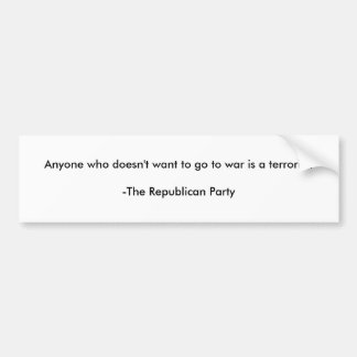 Autocollant De Voiture Adhésif pour pare-chocs Anti-Républicain