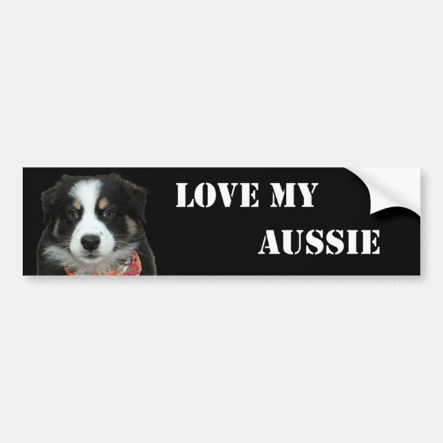 Autocollant De Voiture Adhésif pour pare-chocs australien de berger (Devant)