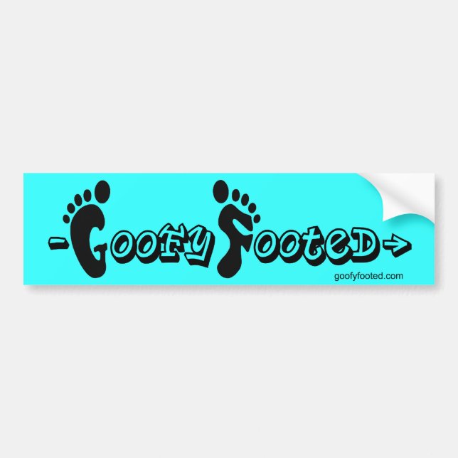 Autocollant De Voiture Adhésif pour pare-chocs aux pieds maladroit (bleu) (Devant)