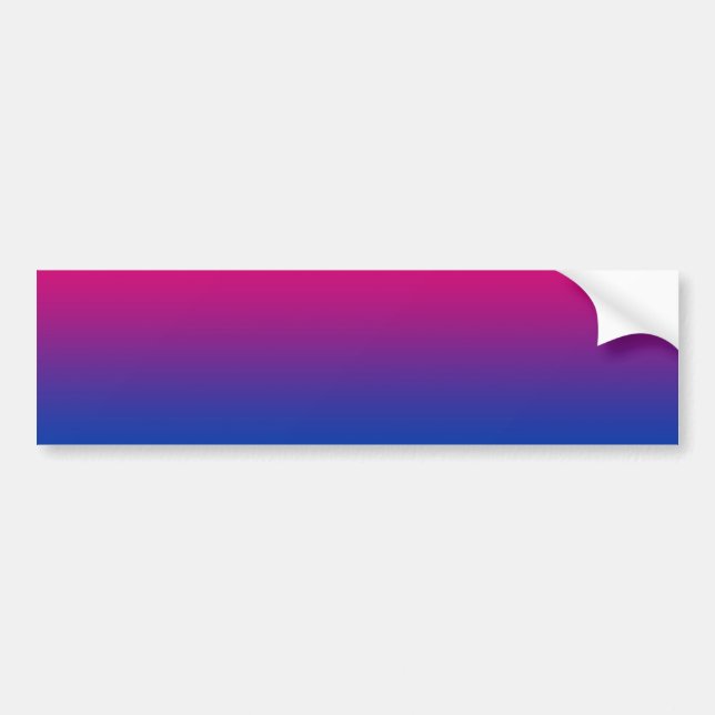 Autocollant De Voiture Adhésif pour pare-chocs bisexuel de drapeau (Devant)