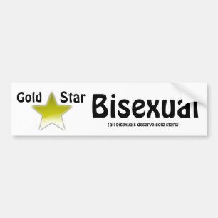 Autocollant De Voiture Adhésif pour pare-chocs bisexuel d'étoile d'or