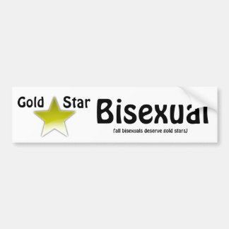 Autocollant De Voiture Adhésif pour pare-chocs bisexuel d'étoile d'or