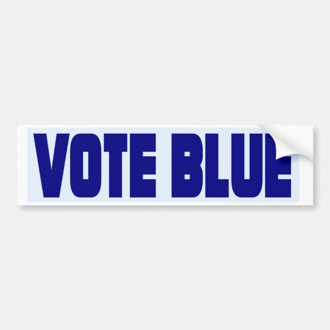 Autocollant De Voiture Adhésif pour pare-chocs bleu de vote pour (Devant)