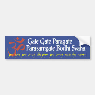 Autocollant De Voiture Adhésif pour pare-chocs bouddhiste d'incantation