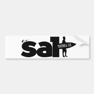 Autocollant De Voiture adhésif pour pare-chocs chrétien de sel de logo