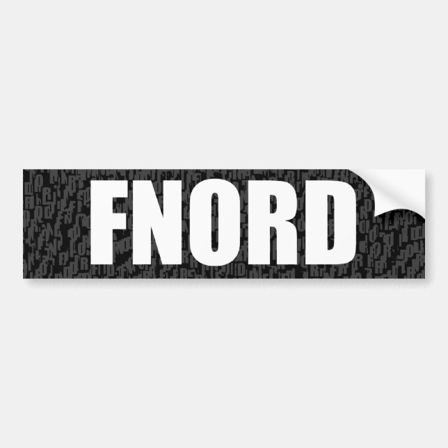 Autocollant De Voiture Adhésif pour pare-chocs complètement vide (fnord) (Devant)