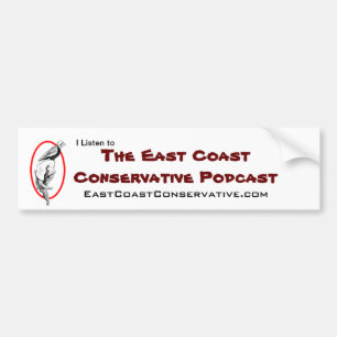 Autocollant De Voiture Adhésif pour pare-chocs conservateur de Podcast d