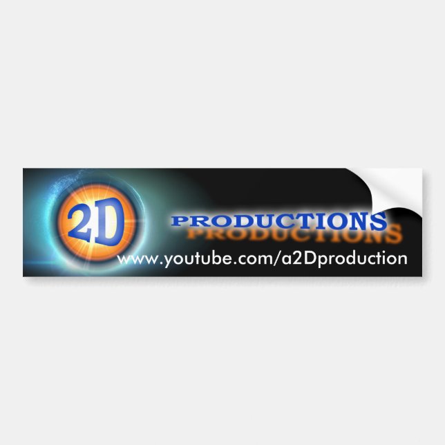 Autocollant De Voiture adhésif pour pare-chocs d'a2Dproduction (Devant)