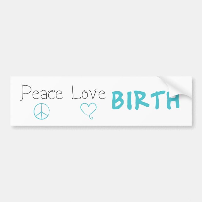 Autocollant De Voiture Adhésif pour pare-chocs d'affirmation de naissance (Devant)