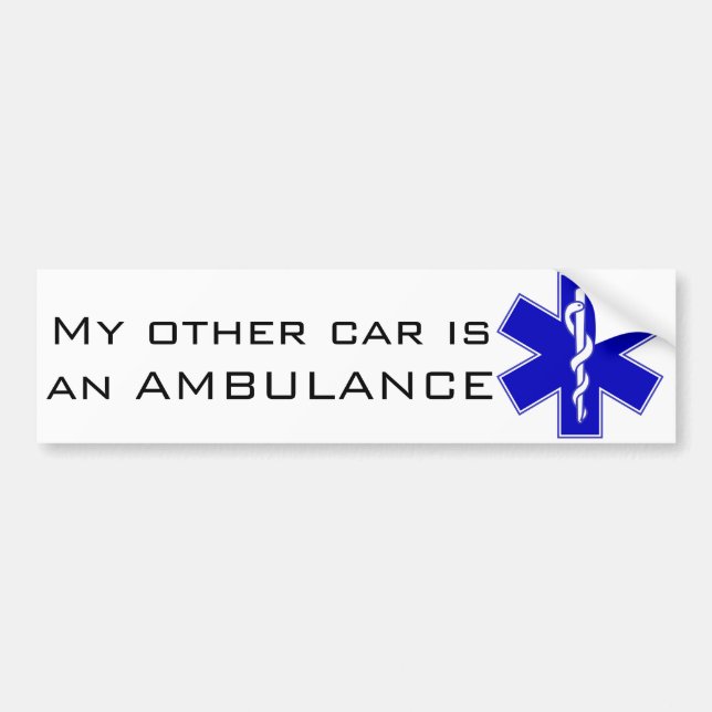 Autocollant De Voiture Adhésif pour pare-chocs d'ambulance (Devant)