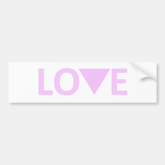 Autocollant De Voiture Adhésif pour pare-chocs d'amour de LGBT (Devant)