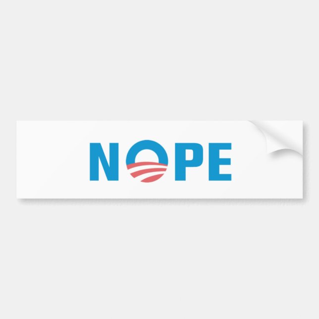 Autocollant De Voiture Adhésif pour pare-chocs d'Anti-Obama (Devant)