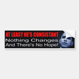 Autocollant De Voiture Adhésif pour pare-chocs d'Anti-Obama