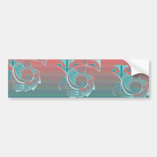 Autocollant De Voiture Adhésif pour pare-chocs d'aube de turquoise (Devant)