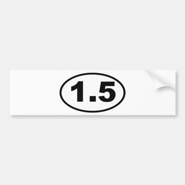 Autocollant De Voiture Adhésif pour pare-chocs de 1,5 milles (Devant)