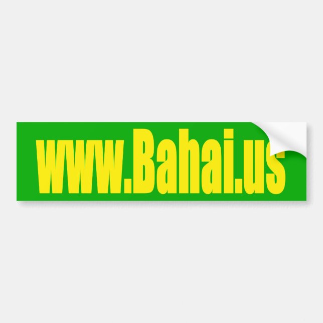 Autocollant De Voiture Adhésif pour pare-chocs de Bahai.us (Devant)