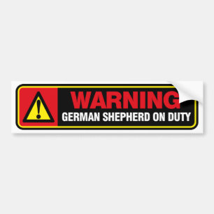 Autocollant De Voiture Adhésif pour pare-chocs de berger allemand