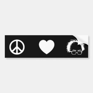 Autocollant De Voiture Adhésif pour pare-chocs de Bernie d'amour de paix