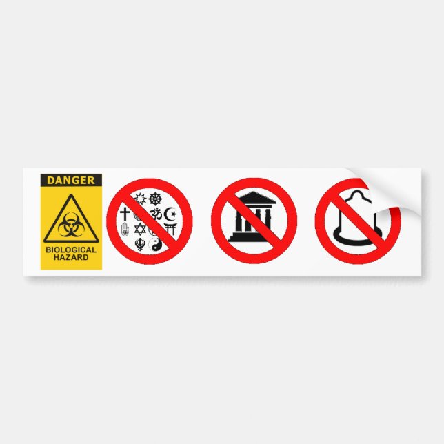 Autocollant De Voiture Adhésif pour pare-chocs de Biohazards de Memetic (Devant)