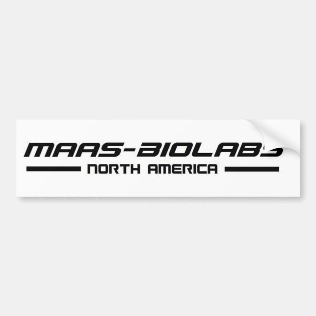 Autocollant De Voiture Adhésif pour pare-chocs de Biolabs de Maas (Devant)