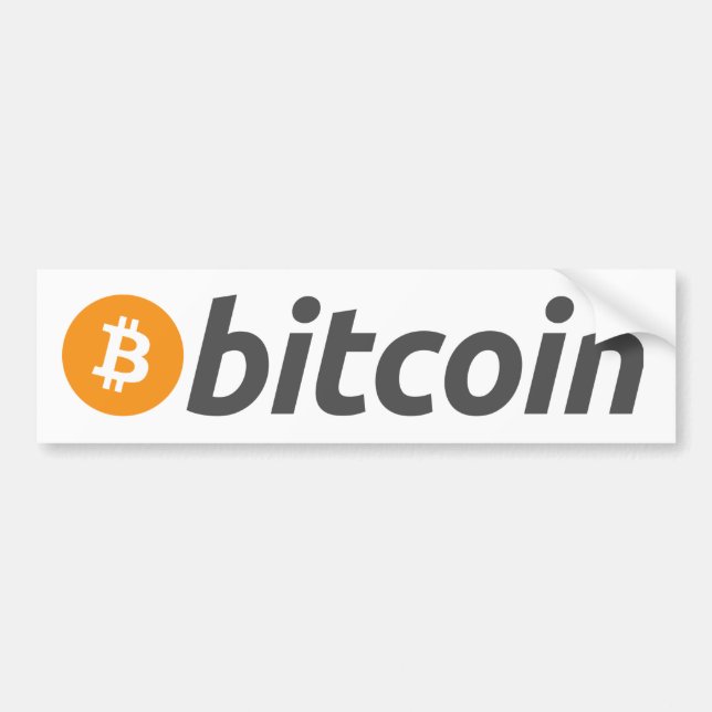 Autocollant De Voiture Adhésif pour pare-chocs de BitCoin (Devant)