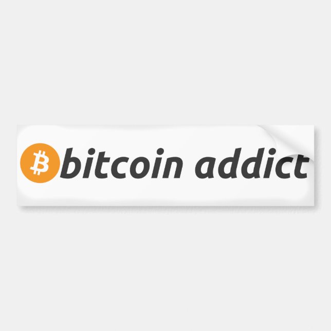 Autocollant De Voiture Adhésif pour pare-chocs de Bitcoin (Devant)