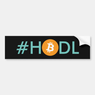 Autocollant De Voiture Adhésif pour pare-chocs de Bitcoin de #HODL