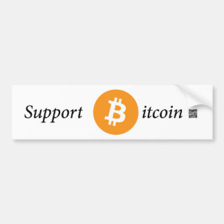 Autocollant De Voiture Adhésif pour pare-chocs de Bitcoin de soutien
