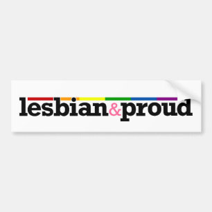 Autocollant De Voiture Adhésif pour pare-chocs de blanc de Lesbian&proud