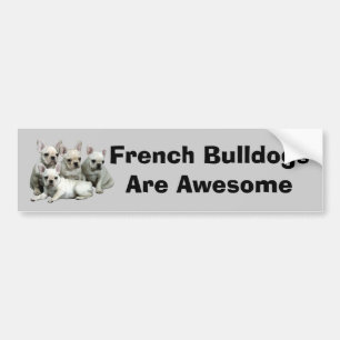 Autocollant De Voiture Adhésif pour pare-chocs de bouledogue français