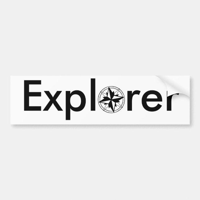 Autocollant De Voiture Adhésif pour pare-chocs de boussole d'explorateur (Devant)