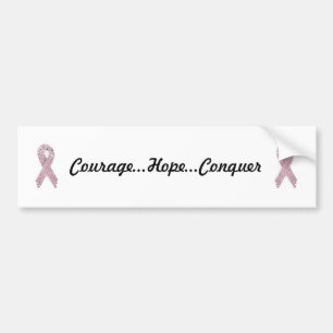 Autocollant De Voiture Adhésif pour pare-chocs de cancer du sein