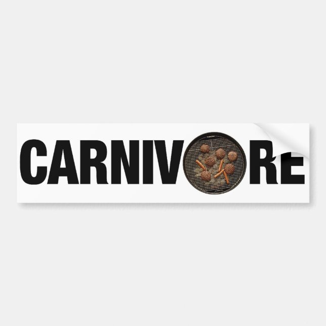 Autocollant De Voiture Adhésif pour pare-chocs de carnivore (Devant)