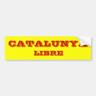 Autocollant De Voiture Adhésif pour pare-chocs de Catalunya* Libre