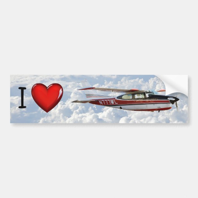 Autocollant De Voiture Adhésif pour pare-chocs de Cessna 210 N777WL (Devant)