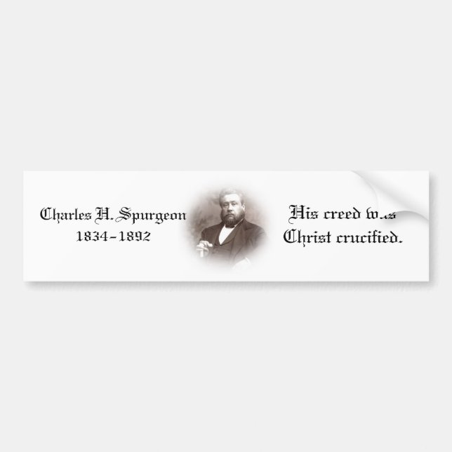 Autocollant De Voiture Adhésif pour pare-chocs de Charles Haddon Spurgeon (Devant)