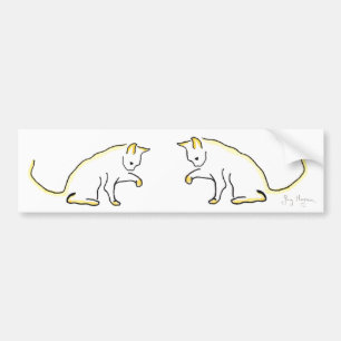 Autocollant De Voiture Adhésif pour pare-chocs de chat