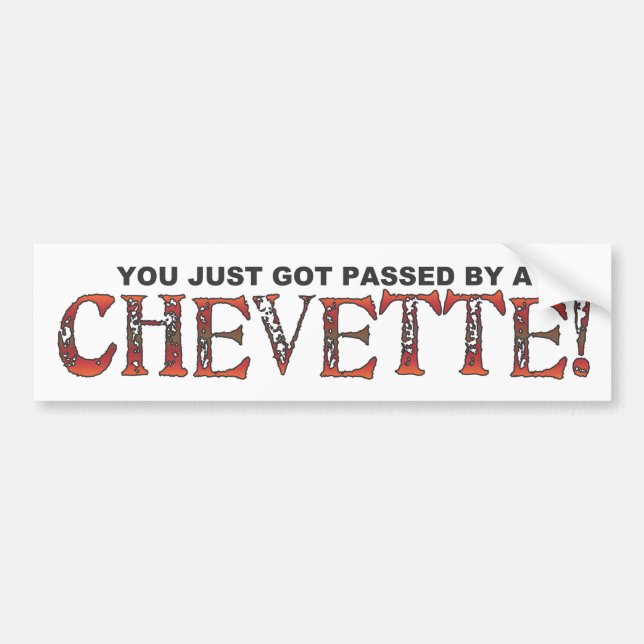 Autocollant De Voiture Adhésif pour pare-chocs de Chevette (Devant)